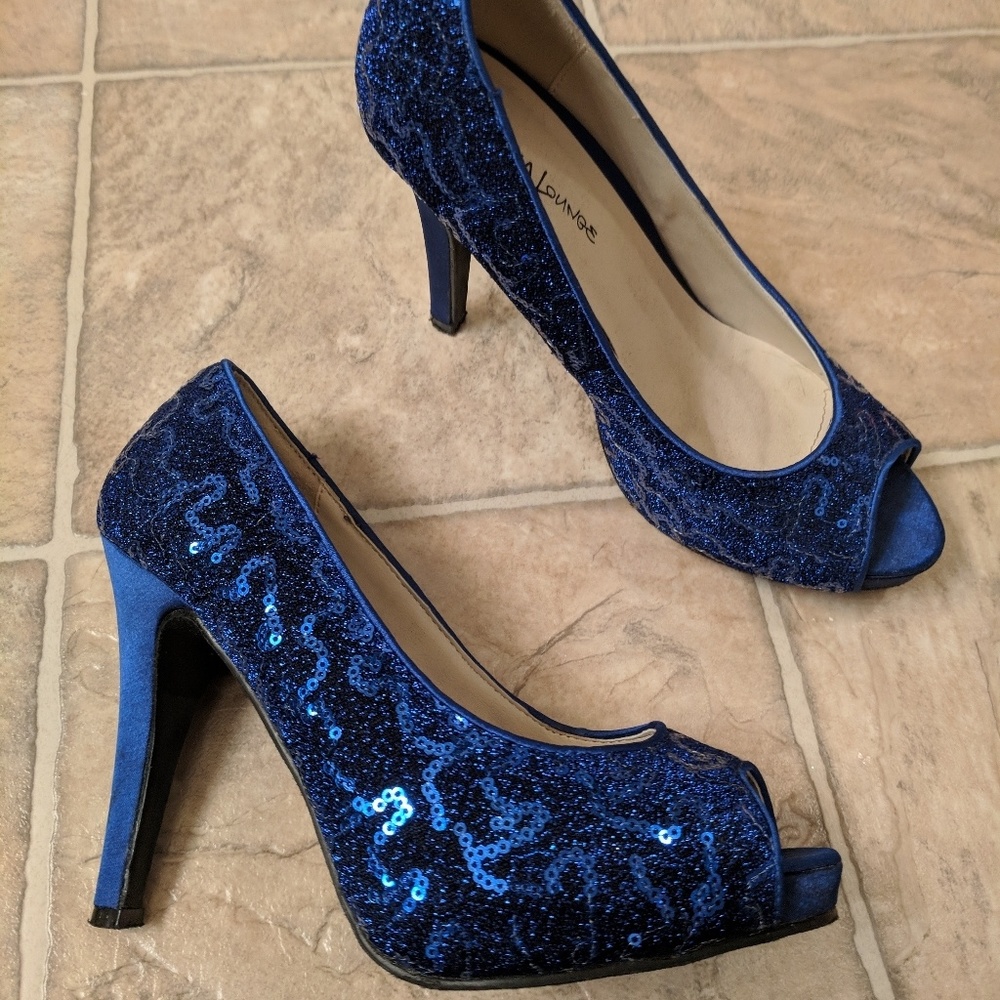 Blue High Heels